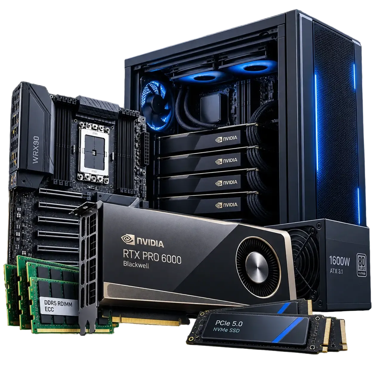 Рабочая станция с NVIDIA RTX PRO 6000 Blackwell